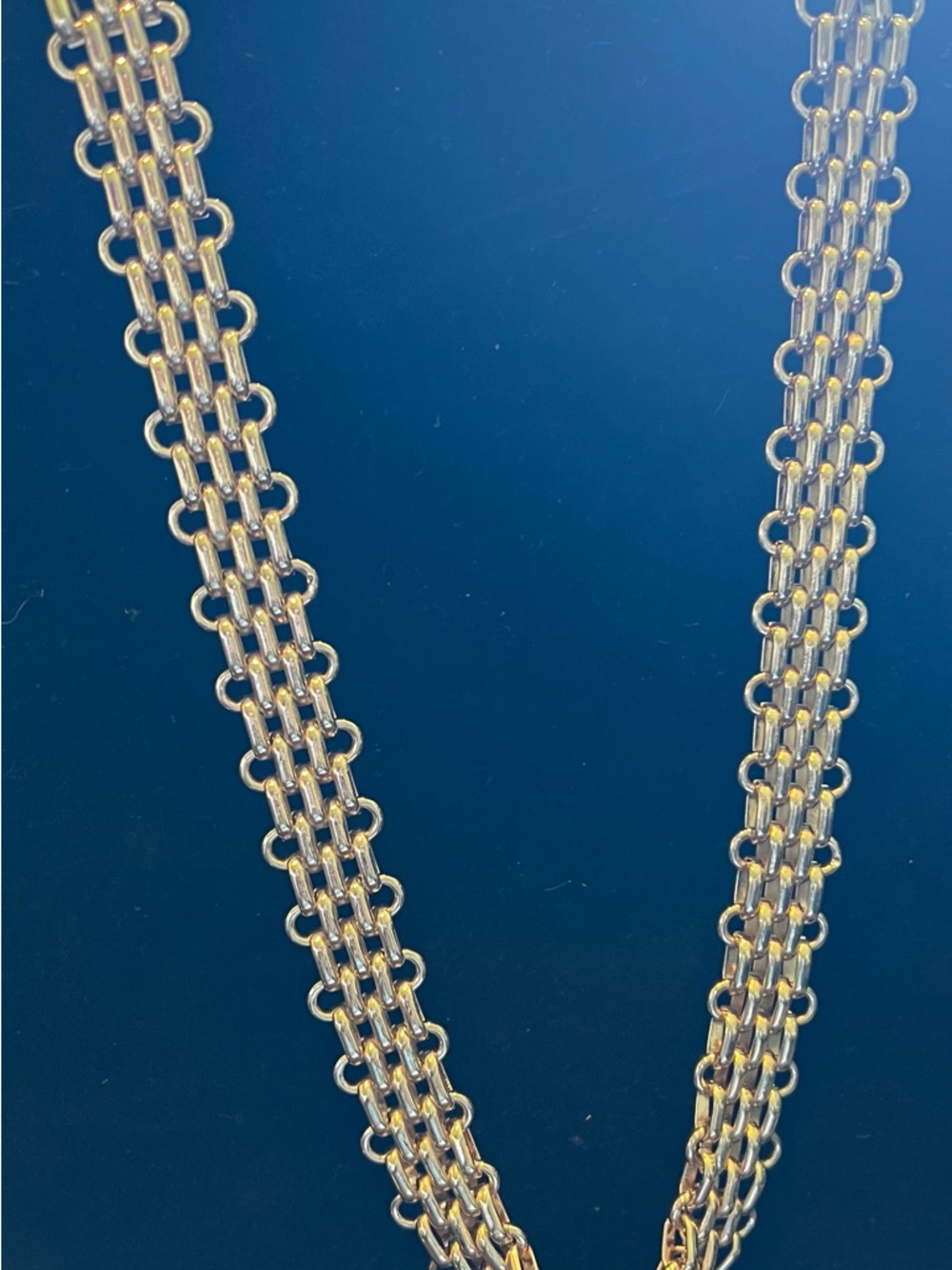 Classic Multi-Row Gold Chain Necklace - Women Jewelry